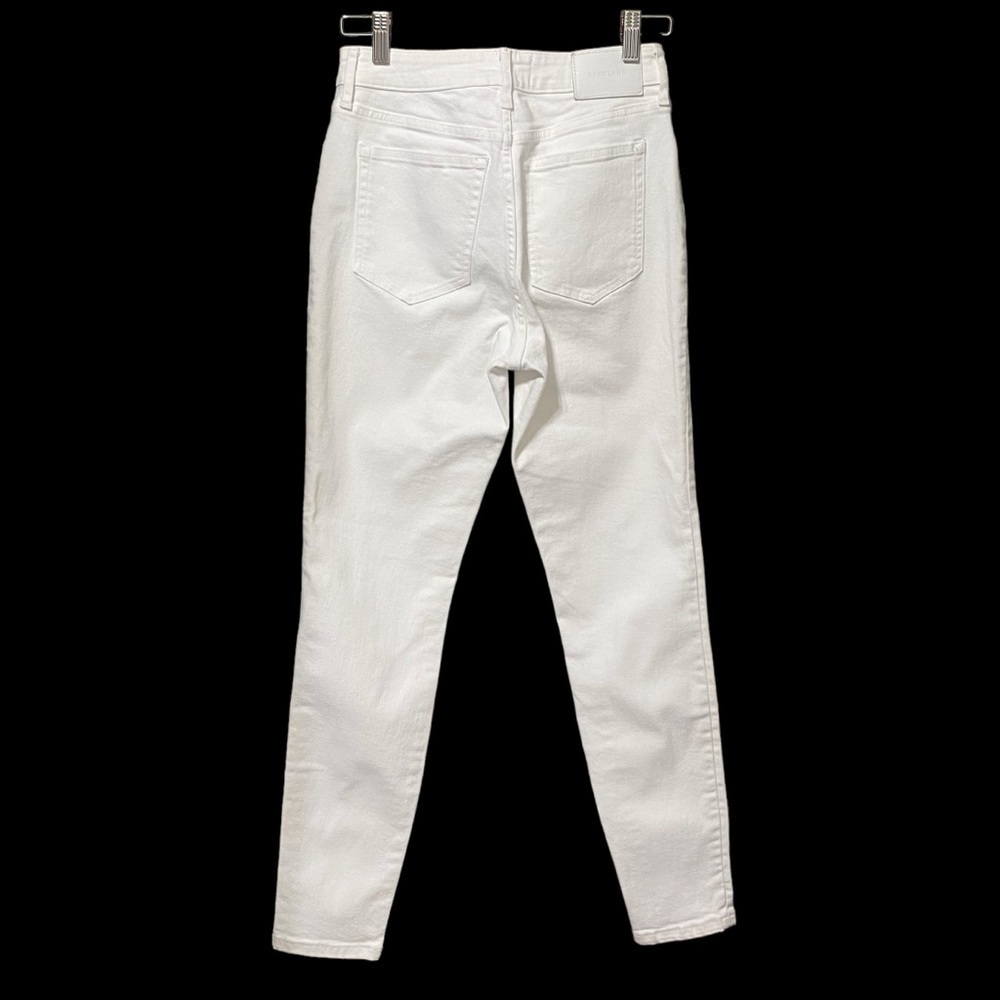 Everlane Curvy High Rise Skinny Jeans Size 27 White Stretch Denim Minimalist - Picture 3 of 6